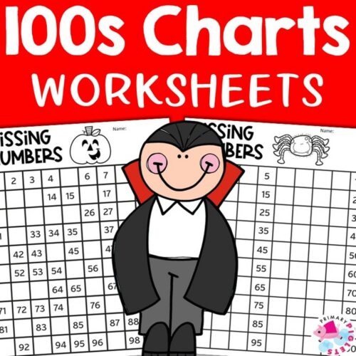 Halloween 100s Charts 100s Chart 100 Charts 100 Chart Worksheets Numbers to 100 Halloween Morning Work Halloween Math's featured image