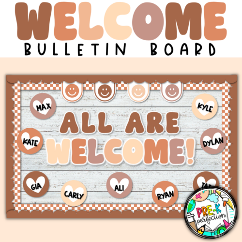 All are Welcome Bulletin Board | Inclusive Classroom Decor | Boho Decor's featured image