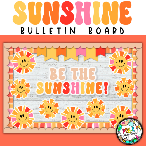 Retro Sunshine Bulletin Board | Shine Bright Bulletin Board | Be the Sunshine's featured image