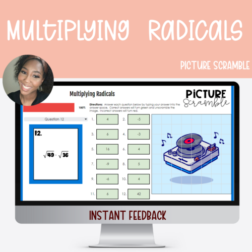 Multiplying Radicals Picture Scramble's featured image