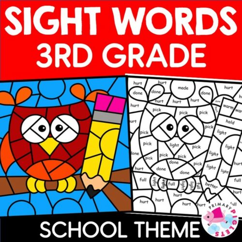 Back to School Color by Sight Words - Back to School Co's featured image